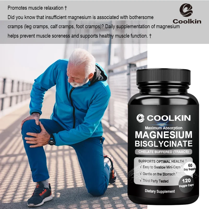 Magnesium Bisglycinate - Helps with Stress, Muscle, Sleep, Joints, Bones, Immune and Cardiovascular Health