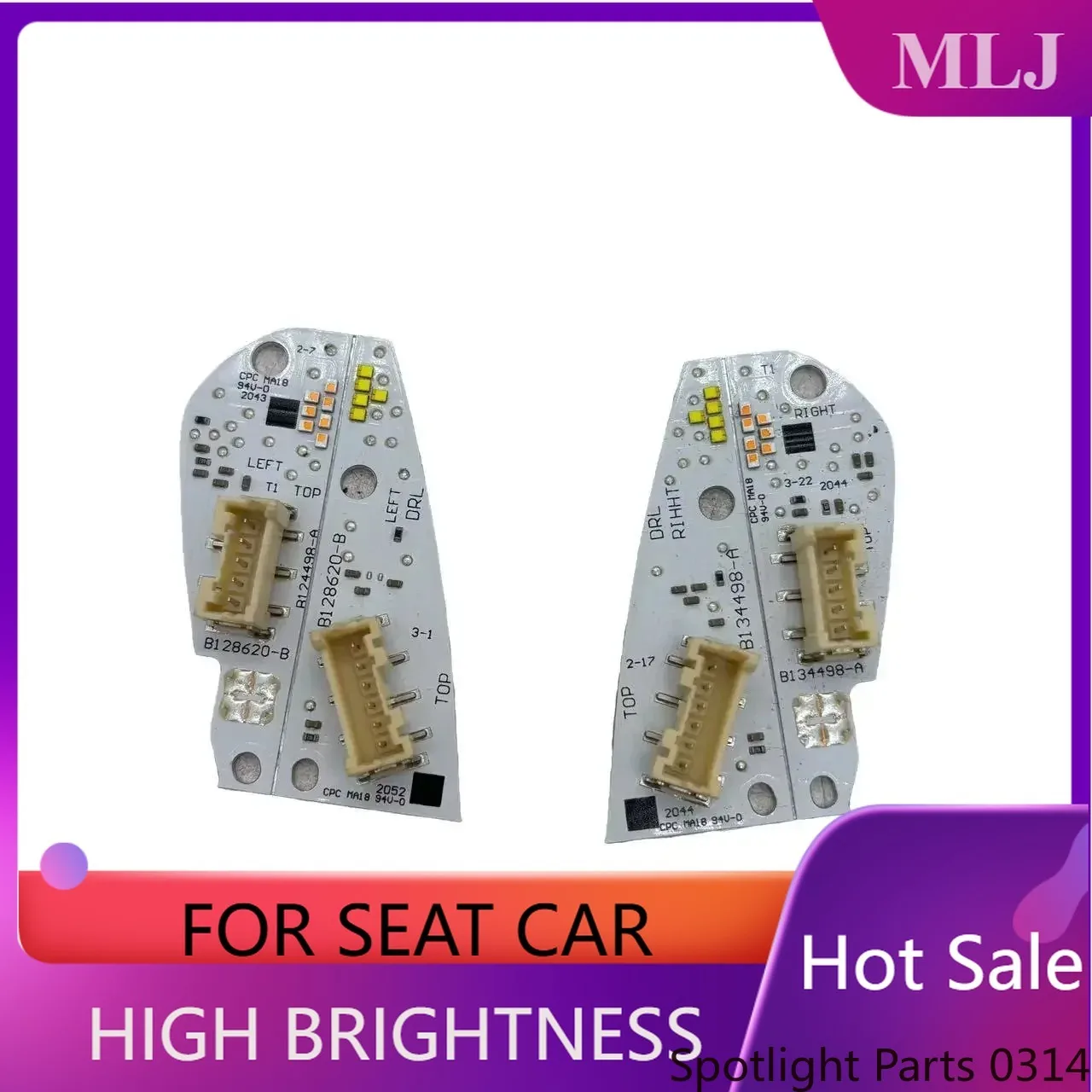 

B134498-A B128620-B For Seat Leon Tarraco 2020-2023 Car Headlight LED Chip DRL Board Daytime Running Light Car Accessories