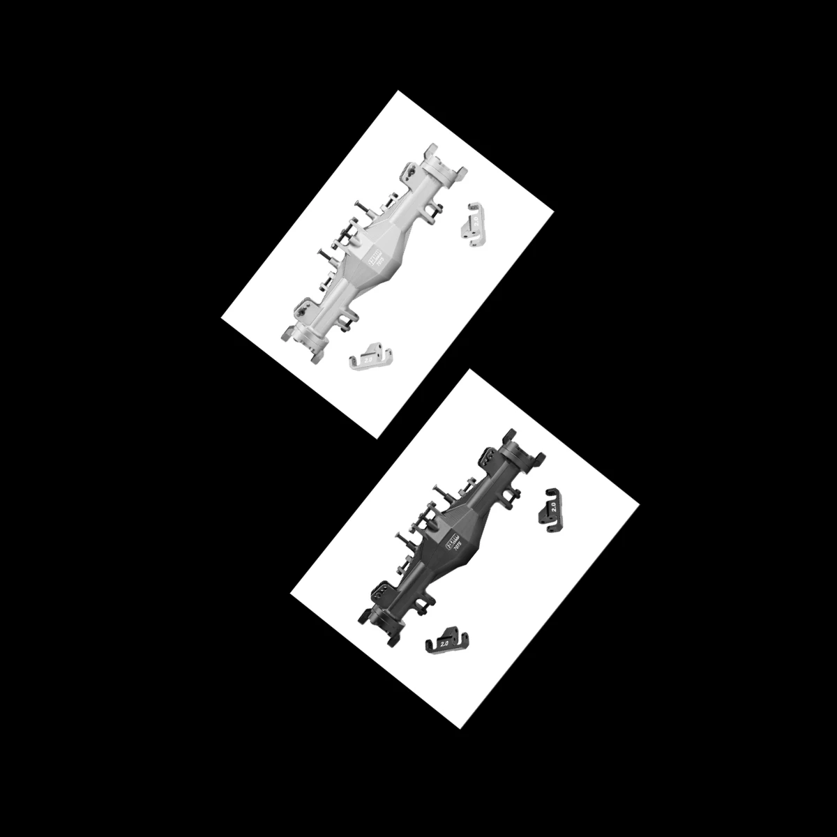 GPM LOSI 1/8 LMT 1.0/ 2.0 Truck-LOS04028 For 7075-T6 ALLOY QUICK RELEASE FRONT AXLE HOUSING SET