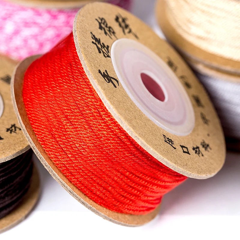 1.0/1.5mm 100% Cotton Thread Cord Rope Chinese Knot Macrame Cord For Jewelry Making For Shamballa Bracelet Necklace Braid String