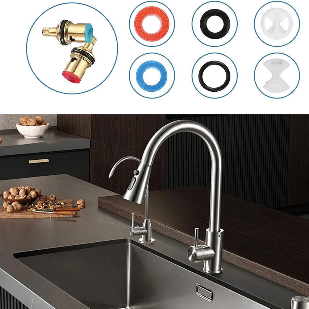 Mixer Valve Repair Brass Tap Cartridge As Shown Assorted Tap Washers Kit Tap Cartridge Precision Manufacturing