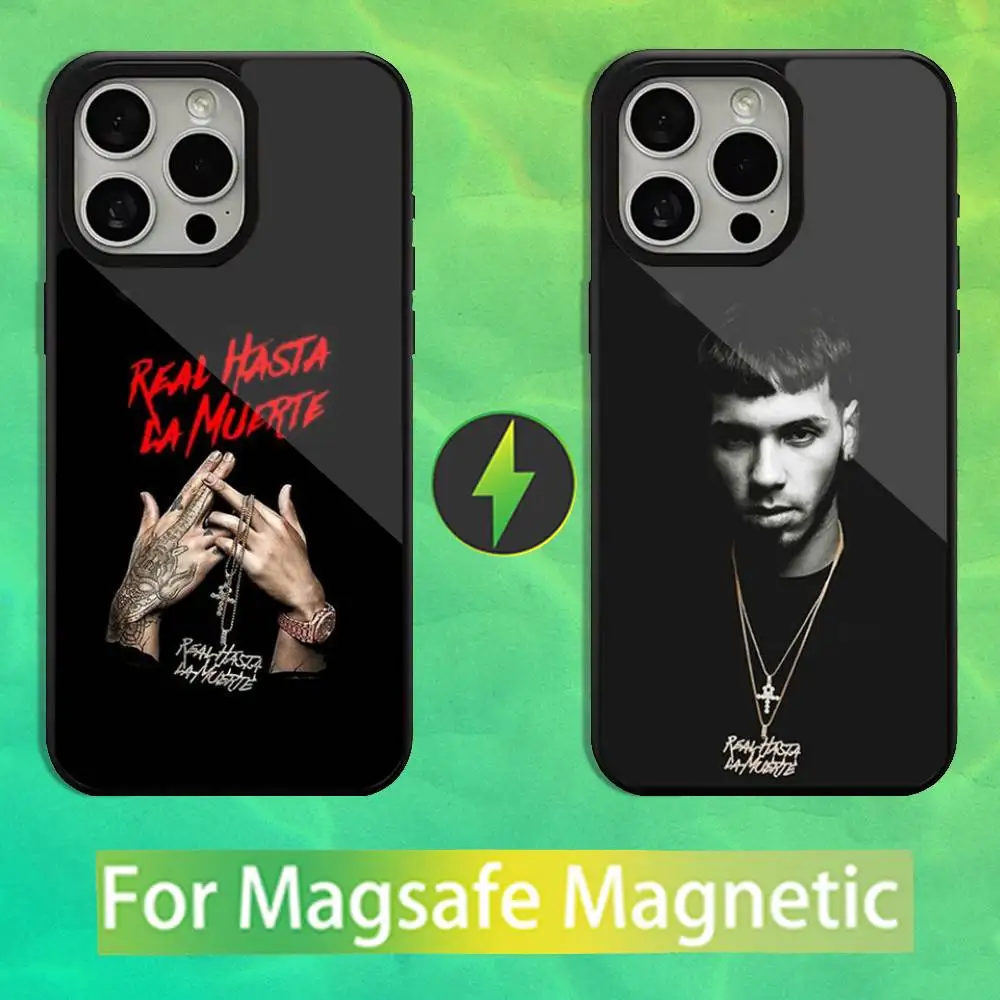 

A-Anuel Singer AA Phone Case For iPhone 16,15,14,13,12,11,Pro,Max,Plus,Mini,Magsafe,Magnetic Wireless Charging Case