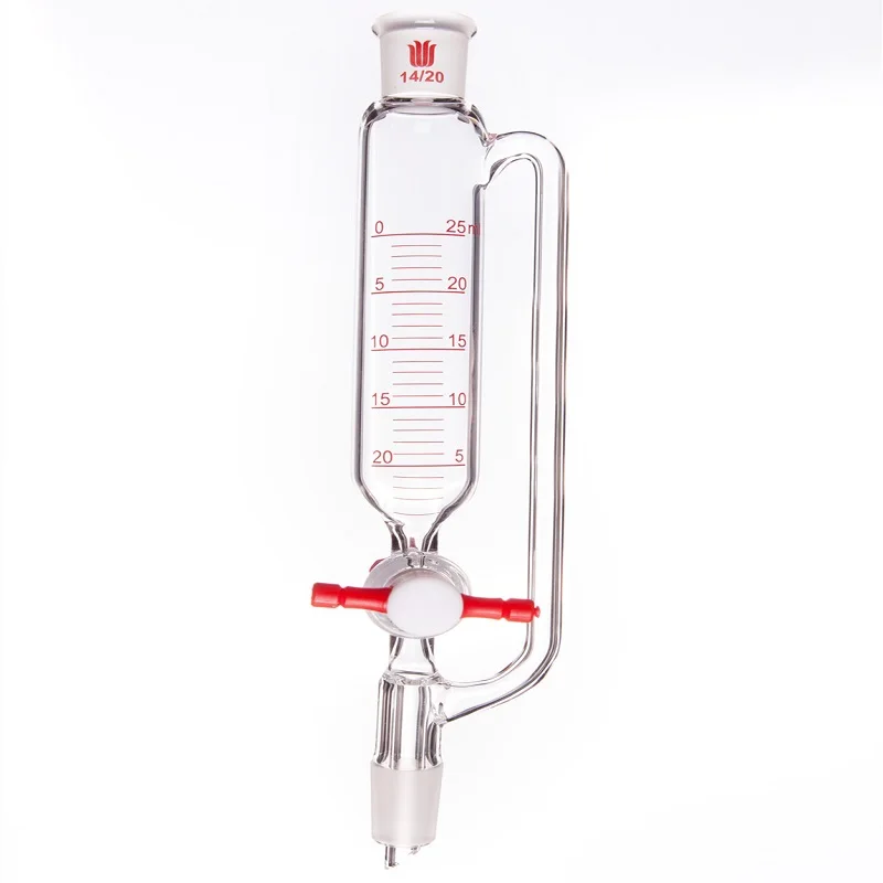 SYNTHWARE Constant pressure drip funnel, With tick marks, PTFE valve, Addition funnel, Borosilicate glass, F62