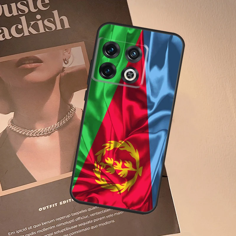 إريتريا العلم الحال بالنسبة OnePlus 9 10 Pro 10T 8T 15 13 12 11 13T 13R 12R Nord CE 5 2 3 4 Lite N20 N30 غطاء #4