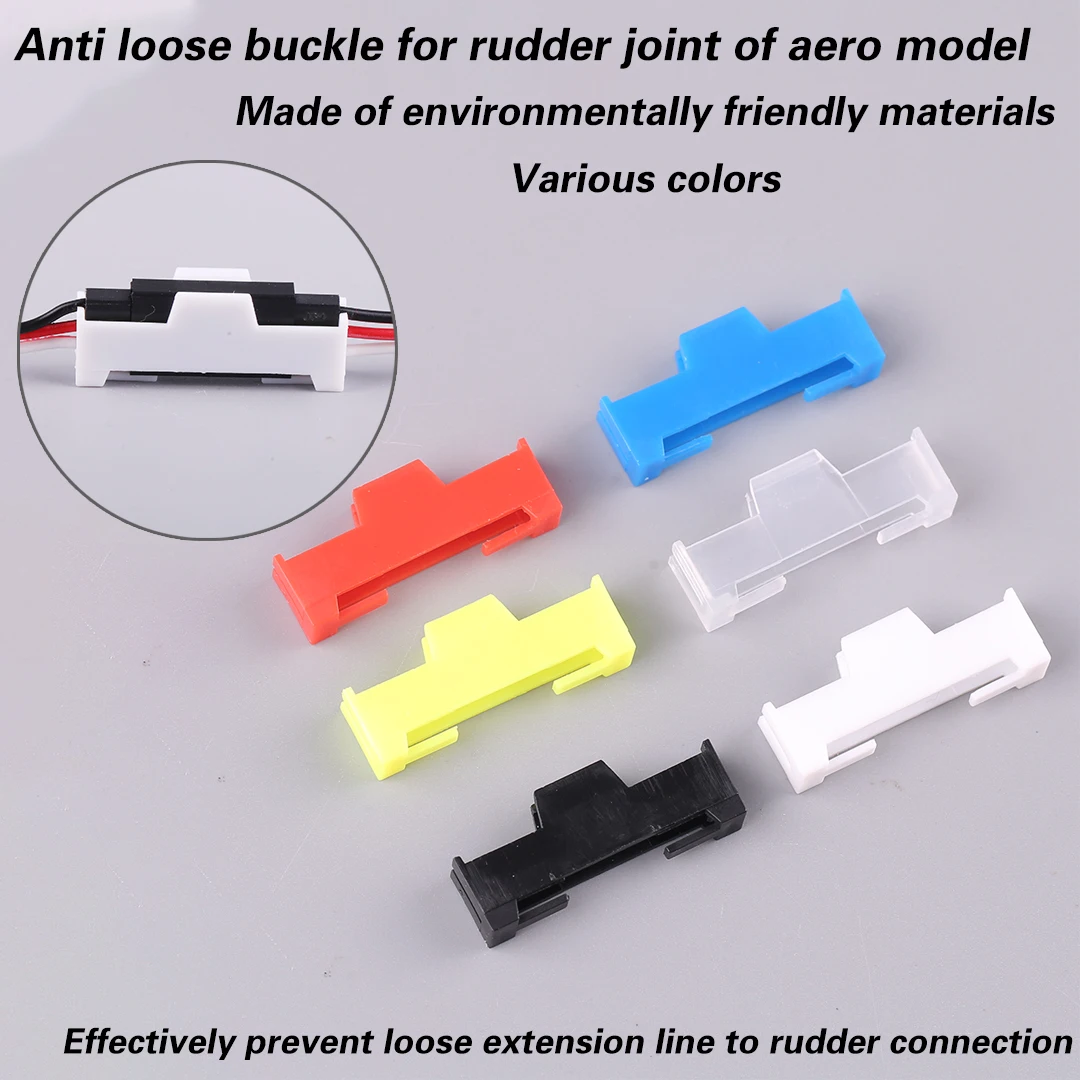 

10Pcs Servo Connector Plug Protector DuPont Head Protection Buckle, Aviation Model Servo Anti Loosening Buckle