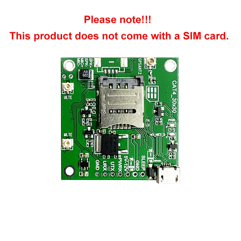 SIMcom SIM7600G Modul Global Band Development Board 4G LTE CAT1 GNSS Modul Core Board Breakout Kit mit FPC GPS Antenne