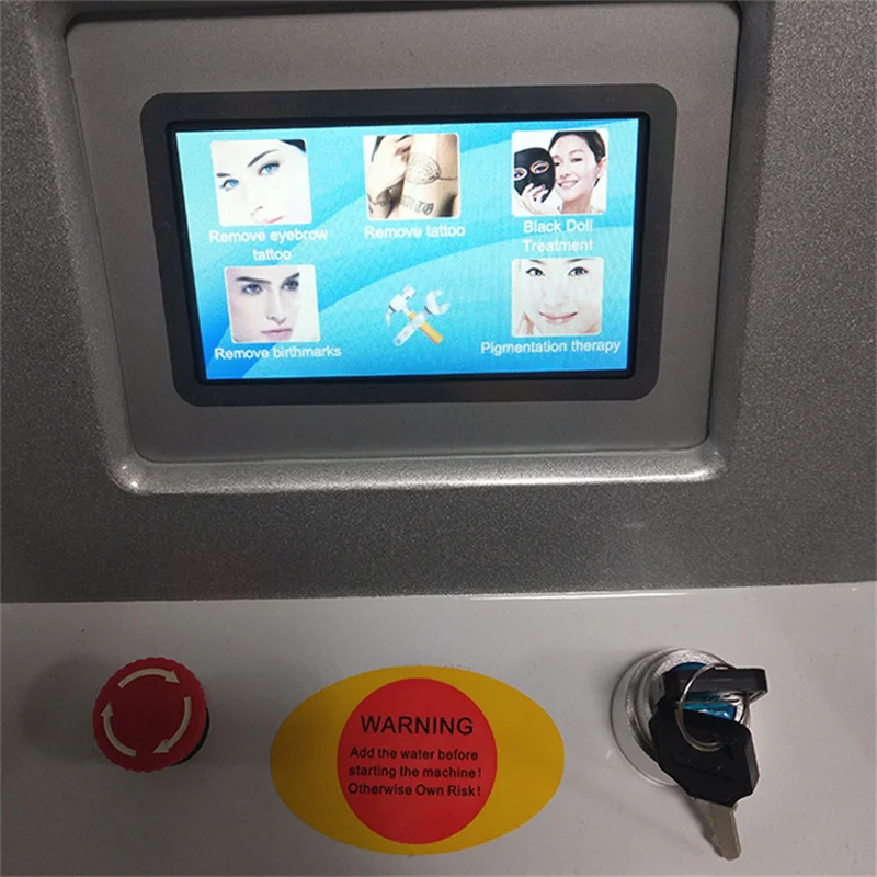 ใหม่ Q switched และ yag 1320 1064 532nm เครื่องกําจัดรอยสักสําหรับลอกคาร์บอนและสี