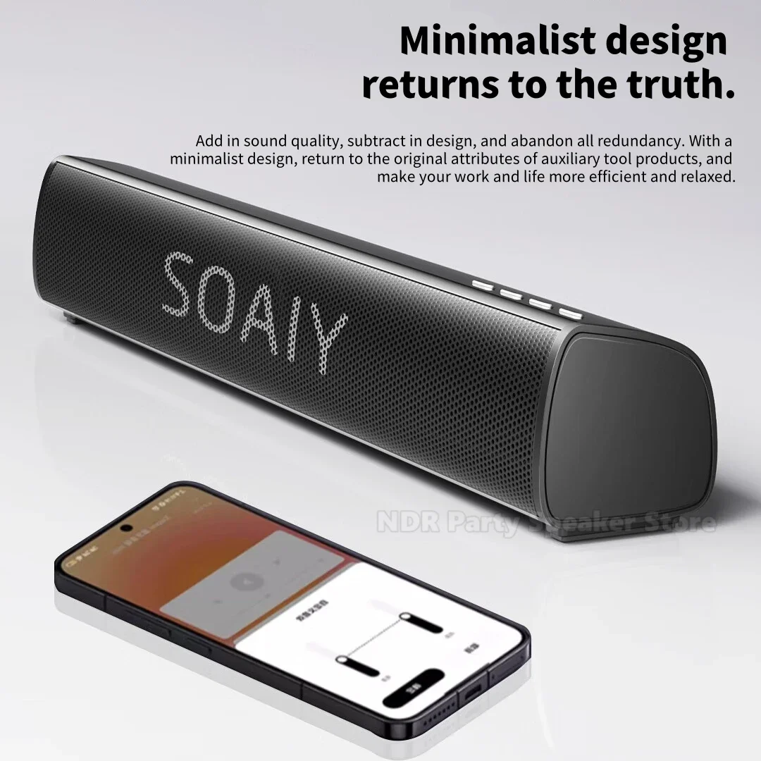 SOAIY Audio Computer Speakers Home Desktop Subwoofer Mini Portable Game USB Wired Esports Sound Compatible with Bluetooth 5.4