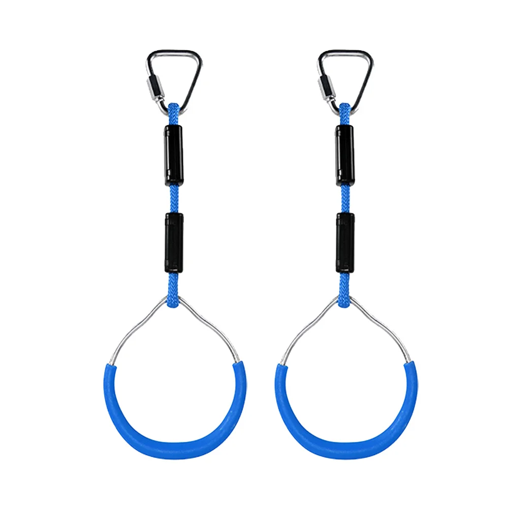 2 Stuks Kleurrijke Swing Ringen Voor Kinderen Zware 120Kg Capaciteit Outdoor Speeltuin Klimmen Gymnastiek Ring Ninja Obstakel Cursus