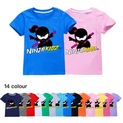 NINJA KIDZ Kids Clothes Summer Boys Fashion Short Sleeve T-Shirt boys graphic tee Baby Girls Tops Children Clothes