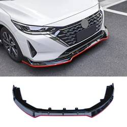 Front Bumper Lip Spoiler Splitter Diffuser Body Kit Tuning ABS Canard Lip Protector Cover For Nissan Sentra Sylphy 2023 2024