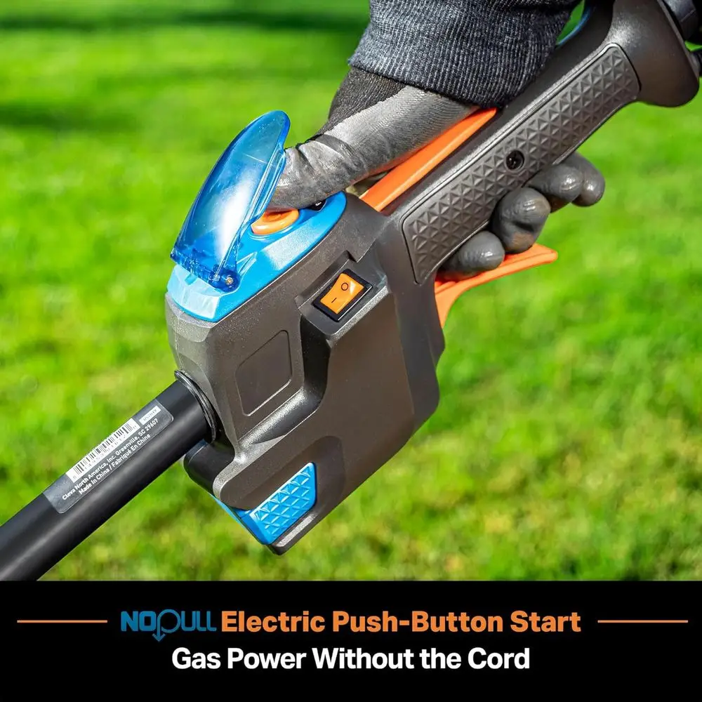 26cc 2-Cycle Electric Start Gas Grass Trimmer, 17-Inch No-Pull NPTGSP2617A