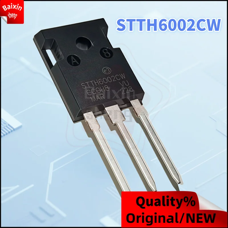 

10PCS ： STTH6002CW STTH6002C STTH6002 TO-247 Fast recovery diode
