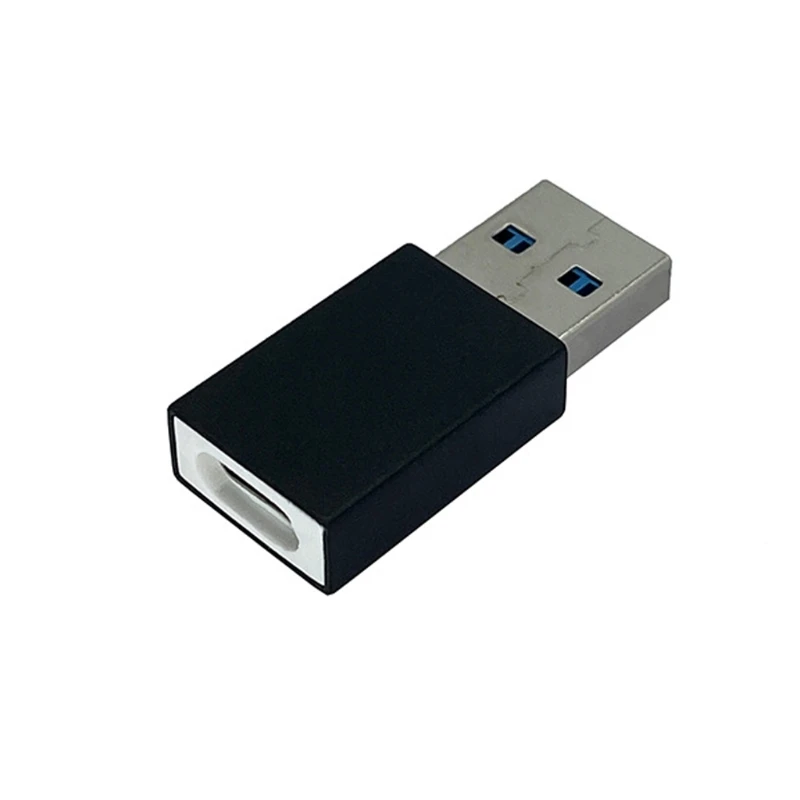 USB Data Blocker for Secure Charging Aluminum Male Female Compatible Adapter