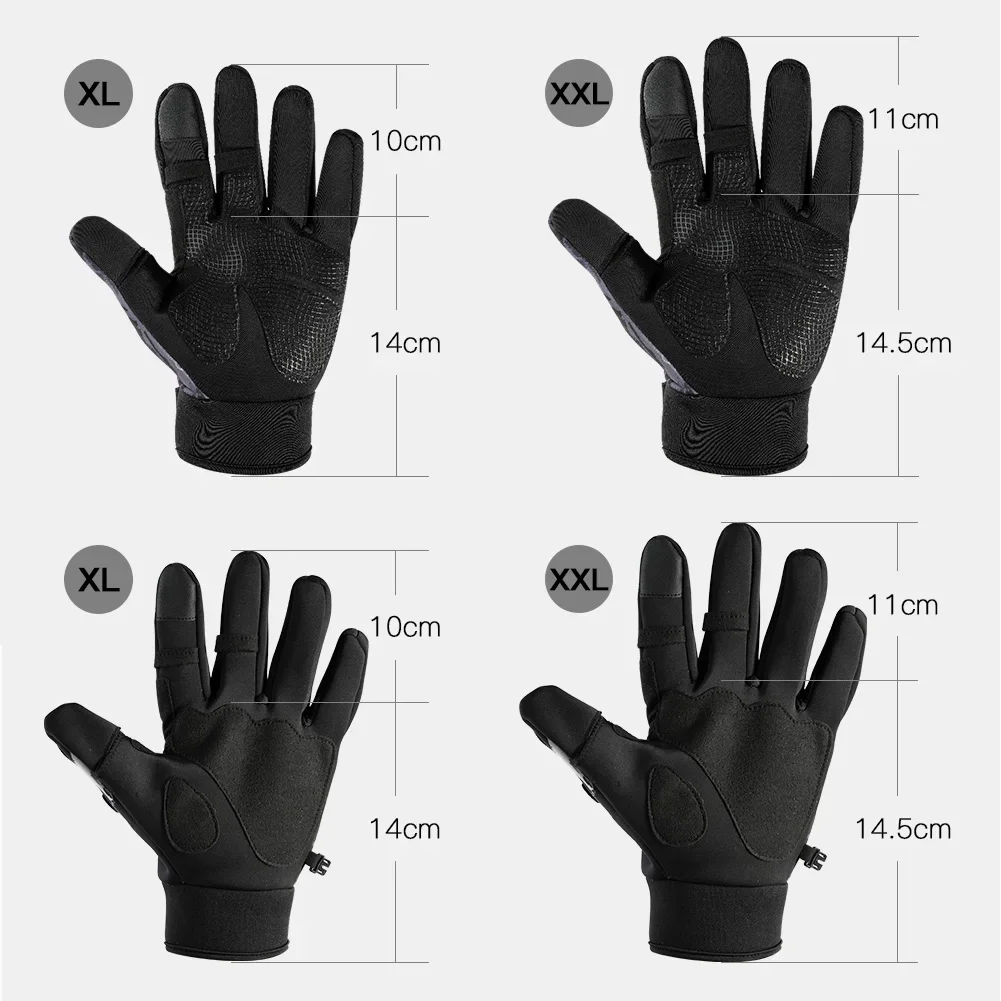 NOEBY Winter Fishing Gloves Full Finger/Three Finger Women Men Anti-Slip High-quality Durable Breathable Comfort Gloves 1Pair