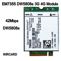 DW5808E 4G LTE EM7355  WWAN NGFF Card 3G Module dw 5808E