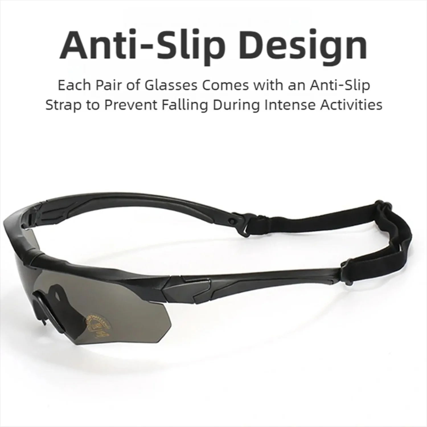 Tactical Goggles CS Airsoft Windproof Shooting Glasses HD 3 Lens Motocross Motorcycle Mountaineering Safe Glasses - view 2