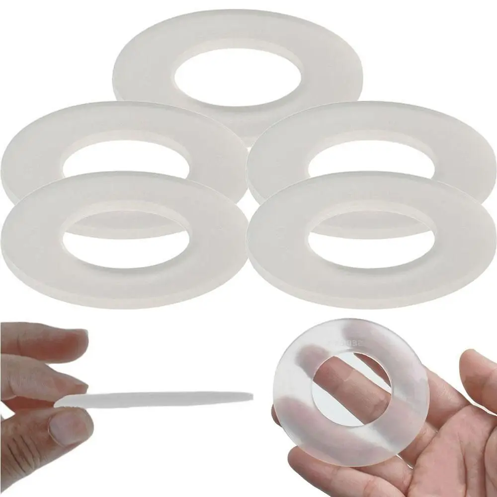 1/5Pcs Silicon Rubber Diaphragm Drain Valve Seal Washer Waterproof Gasket Toilet Tank Part Water Stop Seal Ring Flush Valve Seal