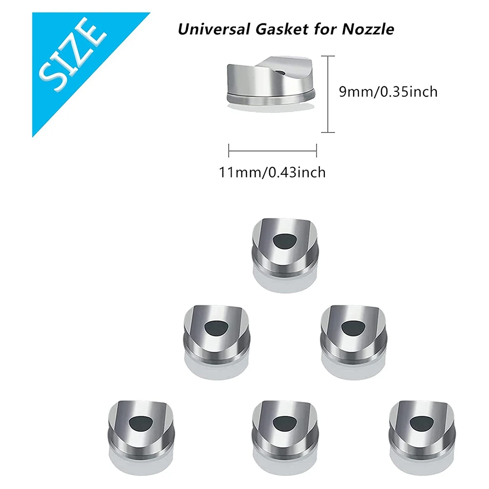 Airless Tip Seals for Airless Machine Tips Seals Reversible Airless Paint Nozzle Gasket (12 Pcs)