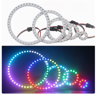 WS2812B Addressable Led Pixel Ring 8/16/24/35/45/60Leds WS2812 5050 RGB Led Diode Ring Color IC Built-in LED