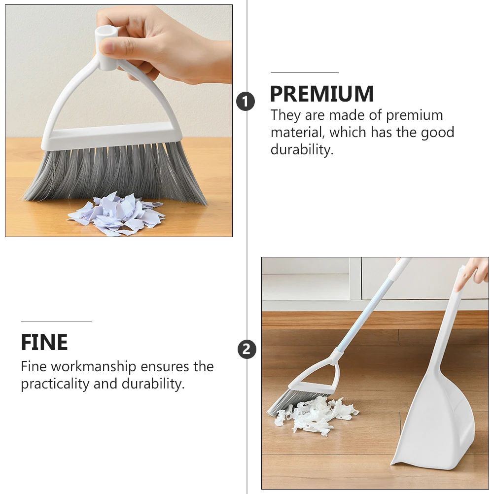 

1 set 1 Set Broom Dustpan Set For 'S Cleaning Mini Broom Tool Household Use Durable Adjustable Easy Storage
