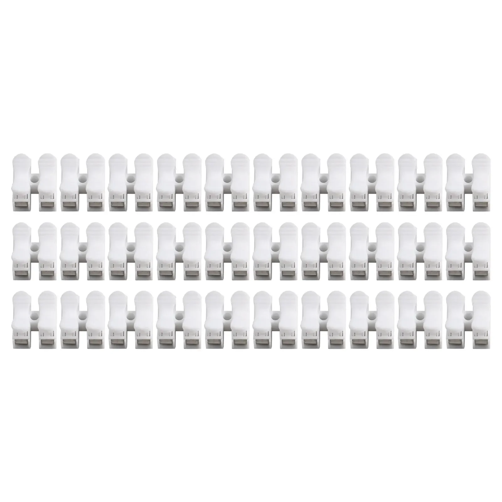 30Pcs CH2 Spring Quick Wire Connector  Terminal Block for LED Strip Light  Secure and Time saving Assembly  Screw free Design