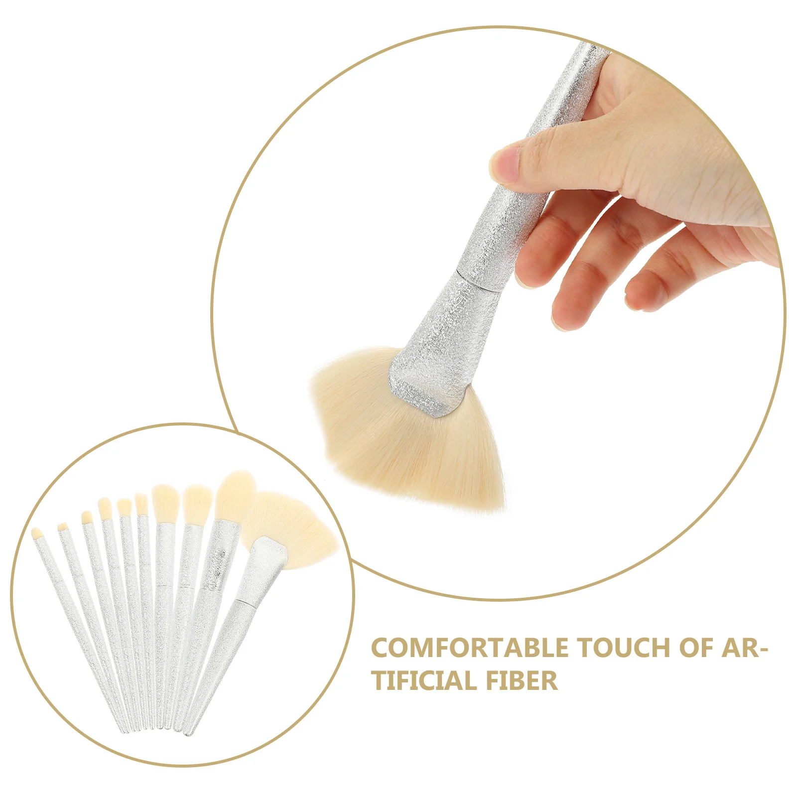 1 set 1 Set Of Makeup Brush Set Long Handle For Women Face Eye Blusher Powder Application Portable Tools Girls Beauty