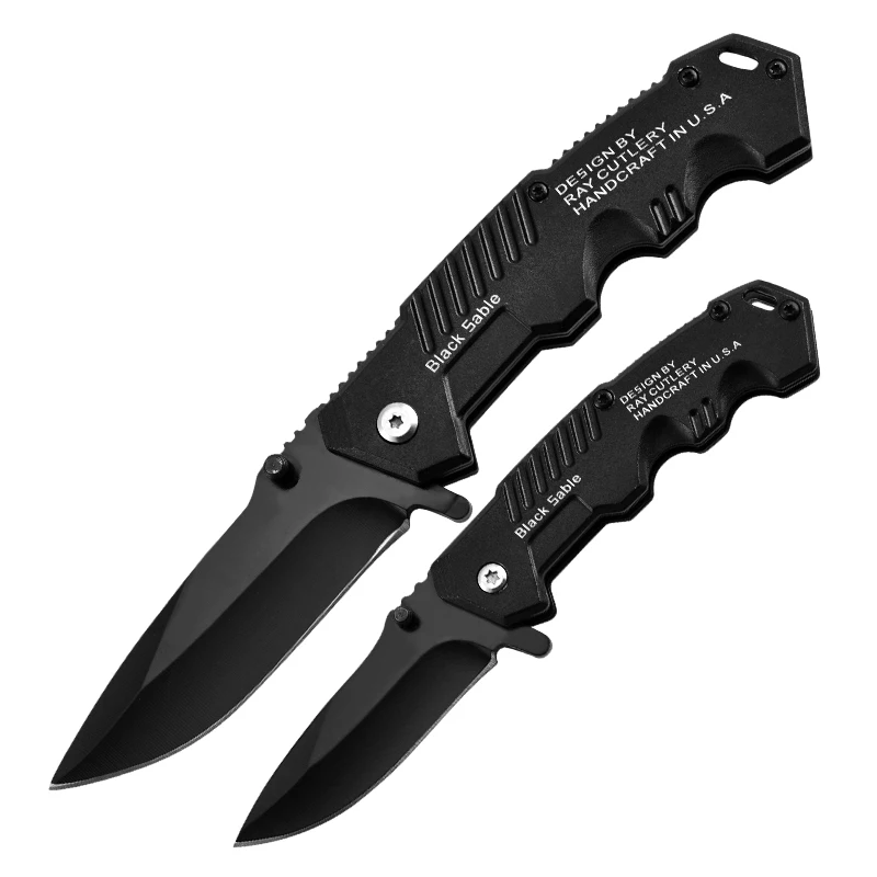 Stainless steel camping outdoor folding knife, self-defense mini folding knife, high hardness survival knife,multi-purpose knife