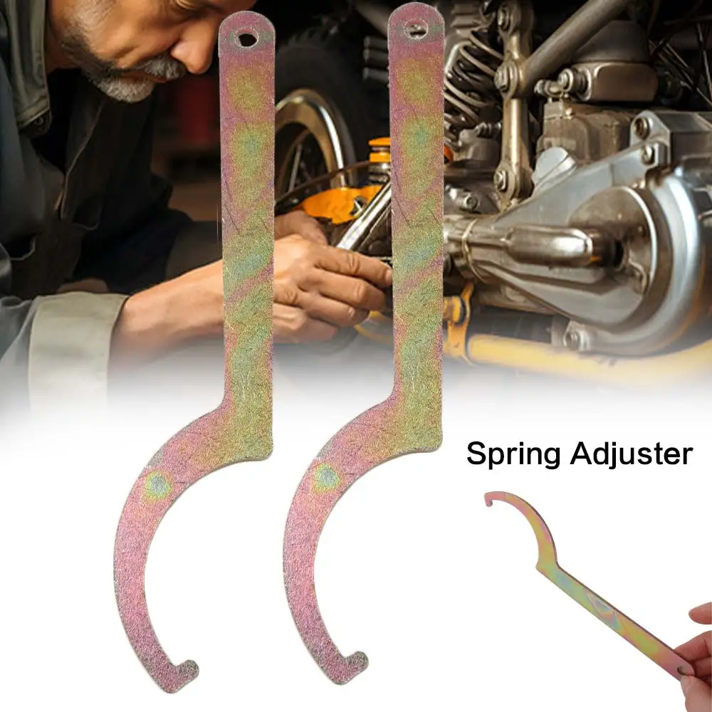 Hook Design Spring Adjuster Wrench 185mm Adjuster Shock Absorbe Wrench Crescent C Shape C Spanner Wrench Motorcycle Repair