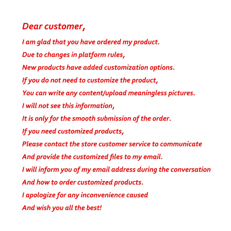 Wholesale prices, refunds to receive packages and money, or customized from us by increasing shipping costs