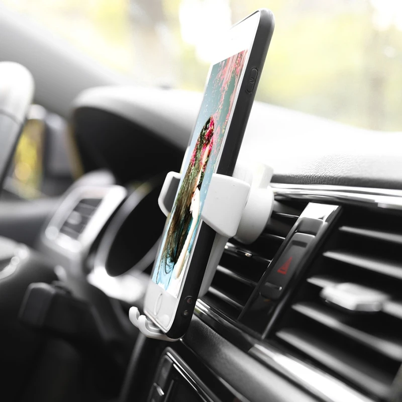 Gravity Auto Phone Holder Car Air Vent Clip Mount Mobile Phone Holder Cell Smart Phone Stand Support For IPhone Samsung Xiaomi
