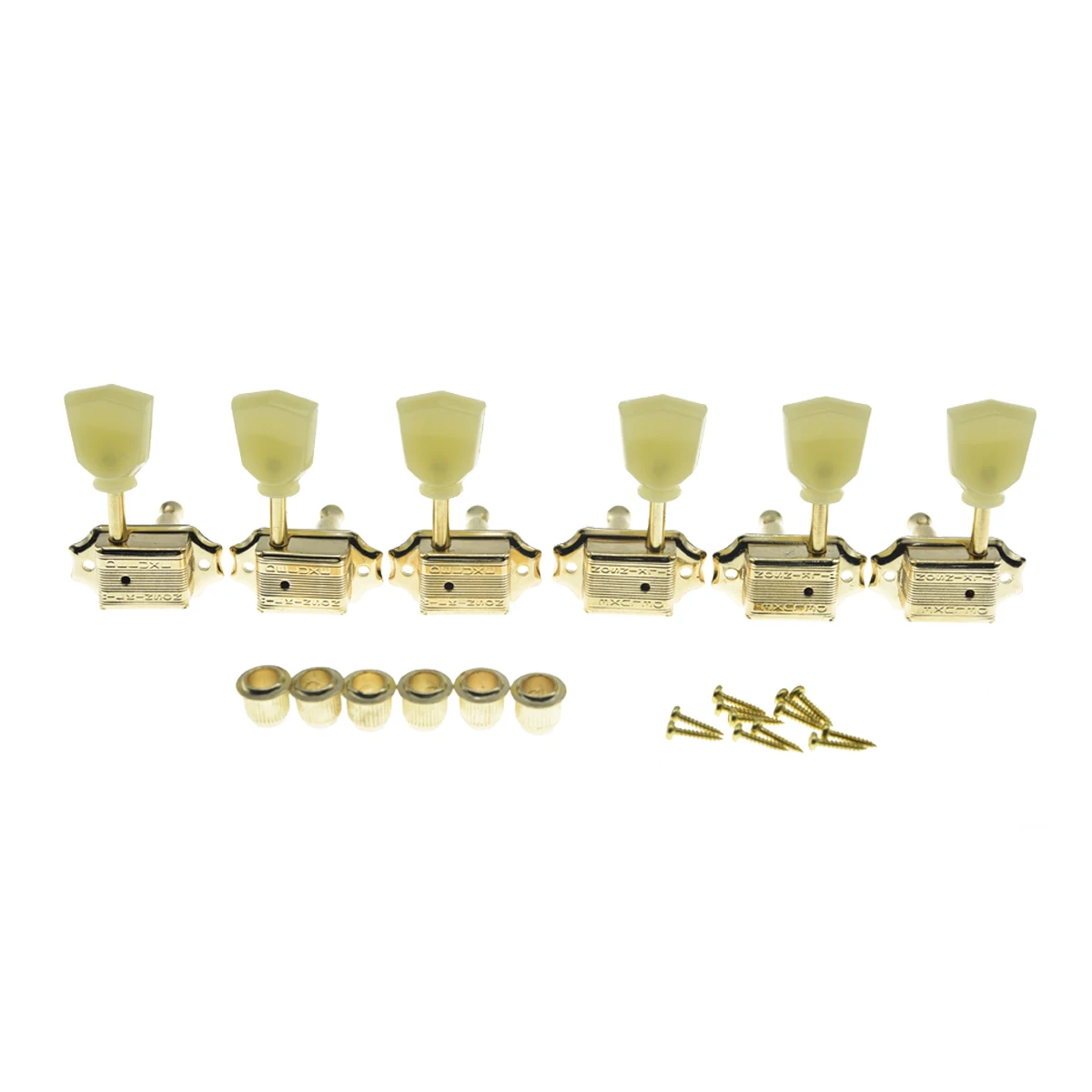 Wilkinson Deluxe Vintage Guitar Tuning Keys Pegs Guitar Machine Heads Tuners with Keystone Buttons for Les Paul/SG/ES