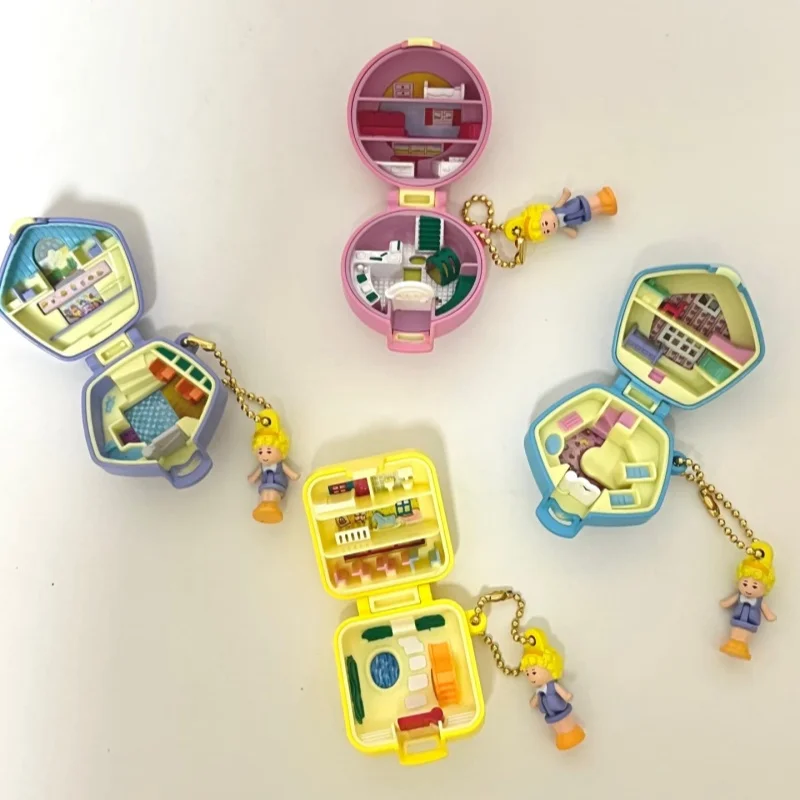 

Bandai Polly Pocket Treasure Box Charm Reprint Figurine Model Gift Decoration Available 4 pcs