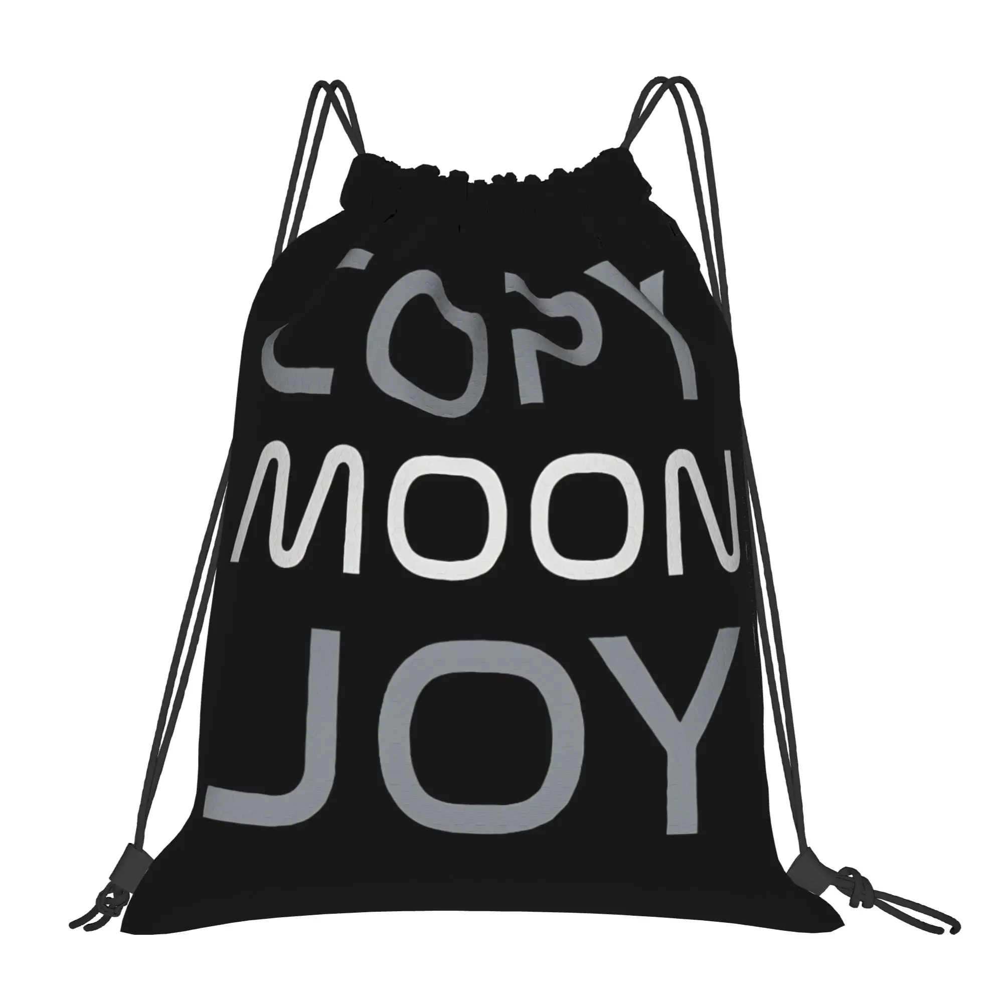 Copy Moon Joy Drawstring Bag  Foldable Vintage Backpack Sports Camping Sackpack String Bags For Men