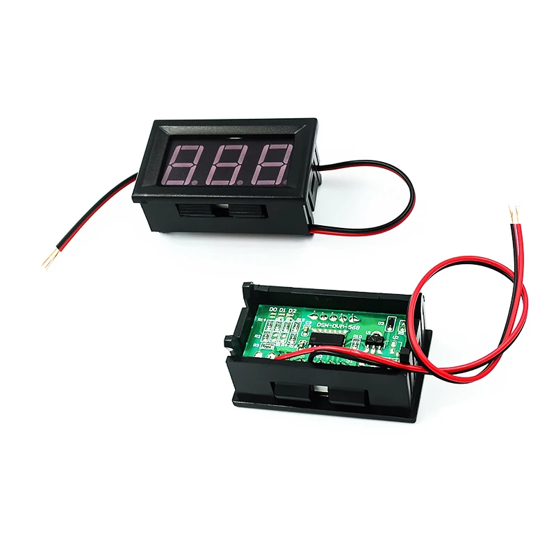 Digital Voltmeter DC 4.5V To 30V Digital Voltmeter Voltage Panel Meter Red Blue Green For 6V 12V Electromobile Motorcycle Car