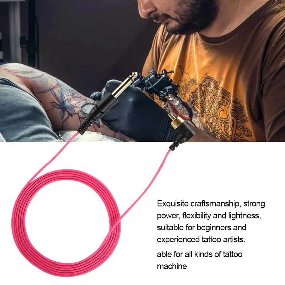 Tattoo Clip Lijn Siliconen Haak Lijn Voor Rechte Rca Interface Elleboog Verbindingslijn Invoegen Tattoo Voeding Dunne Lijn Toevoer