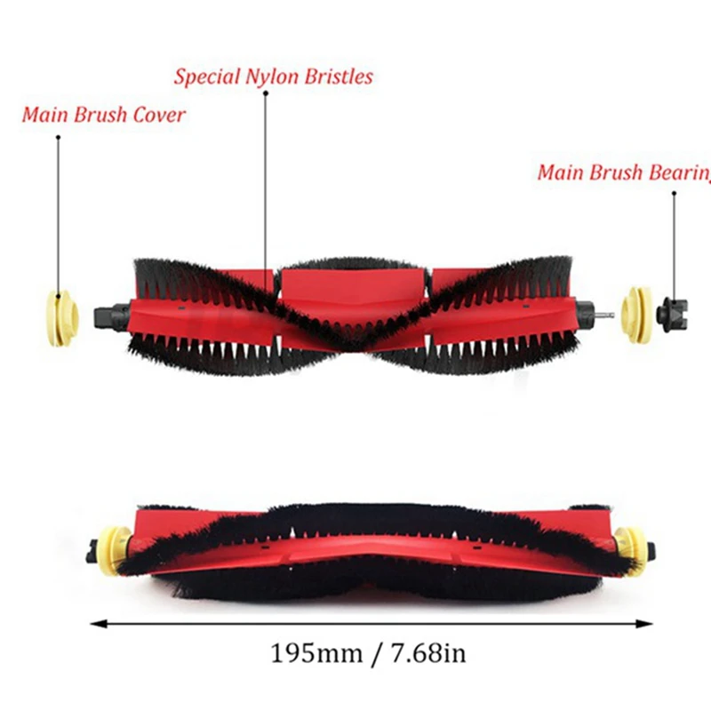 Szczotka do mopa do Xiaomi Roborock S5 S6 Max Pure E4 E5 T6 T4 Hepa filtr akcesoria do odkurzacza