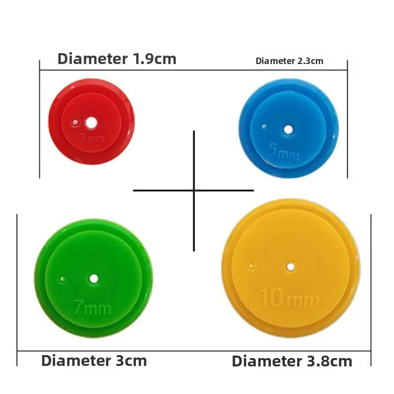 3/5/7/10mm Round DIY Patchwork Sewing Tracing Tool Clothing And Fabric Sewing Tool For Cutting Marker And Marking Outline Lines