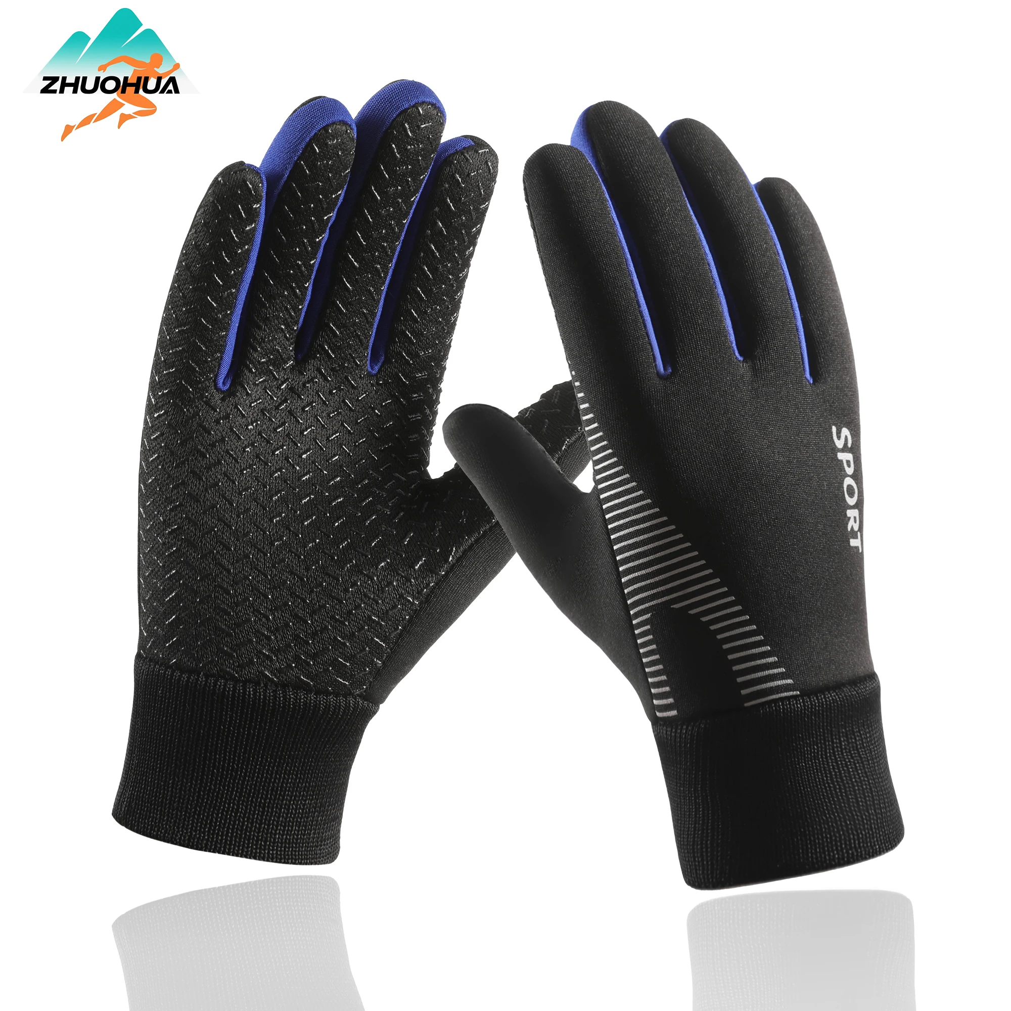 

ZHUOHUA Kids Winter Gloves-Cold Weather Windproof Waterproof Fleece Warm Gloves Anti-Slip Cycling Mittens for Aged 5-13 Children