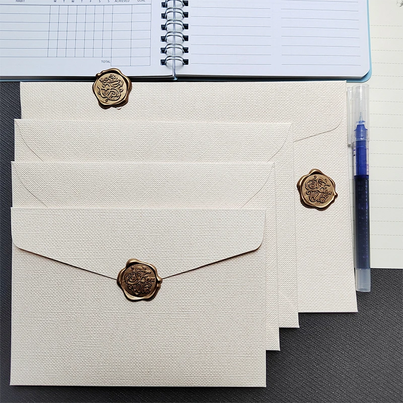 10pcs/lot High-grade Envelopes for Wedding Invitations Business 250g 17.5x12.5cm Texture Paper Stationery Supplies Storage Bag