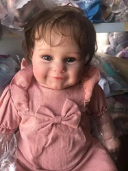 50cm/60cm Reborn Maddie Cute Girl Doll Popular Baby Soft Siliconen Reborn with Rooted Hair Touchh Soft Top Quality Doll