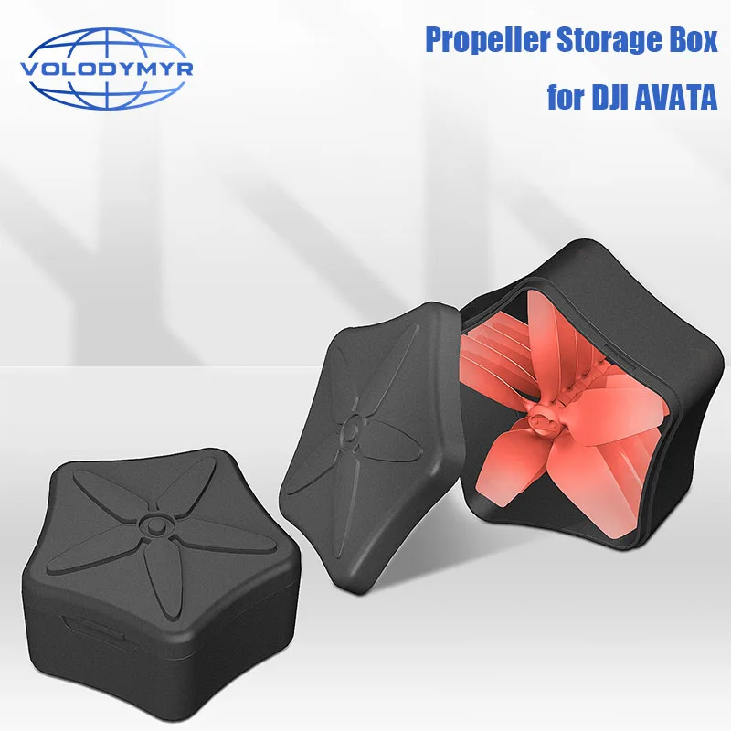 

VOLODYMYR 4pcs Propellers 2925S Blade Propeller Replacement Spare Parts and Storage Box for DJI Avata Crossing Drone Accessories