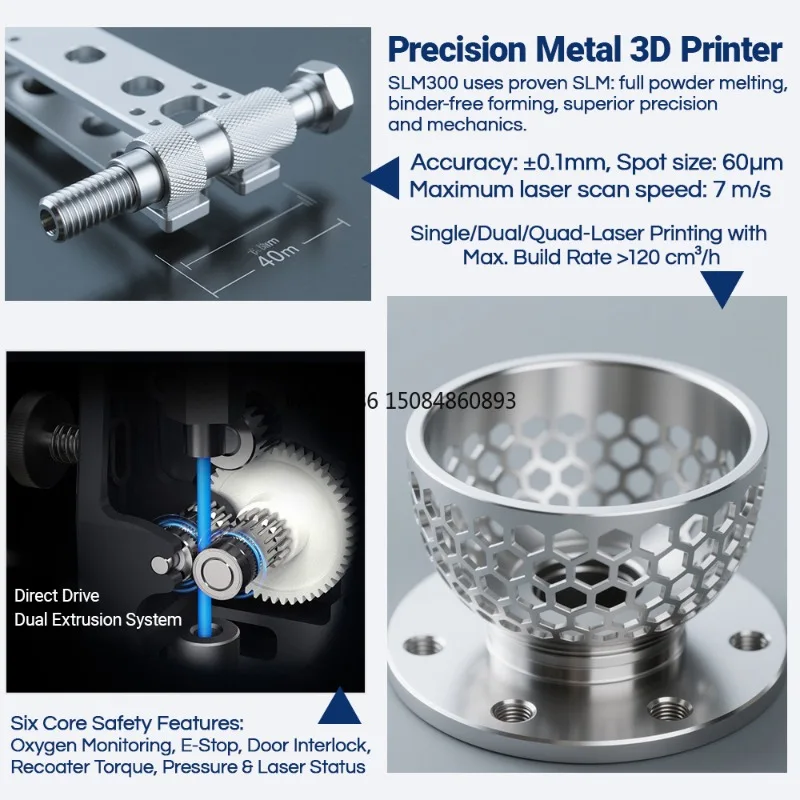 2025 Industrial-Grade Large Format DMK-280 Professional SLM 3D Metal Printer for Aerospace, Automotive & Medical Applications - view 2