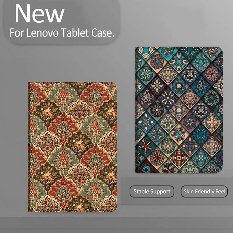 

Art Retro Popular Pattern For Xiaoxin Lenovo Tab Pad K11 K10 M10 P11 3rd Plus Pro Legion Y700 Y900 Gen4 2 Tablet Case Gift