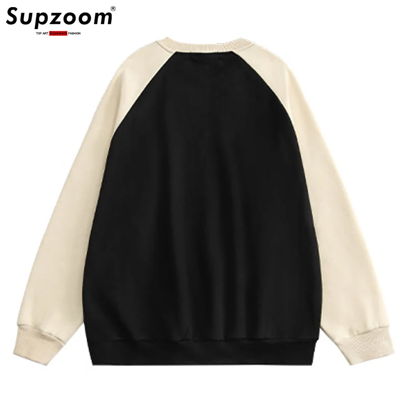 

Arrival 2023 New Men Sweatshirt None Brand Top Fashion Casual Cotton O-neck Print Embroidery Patchwork Loose Baseball