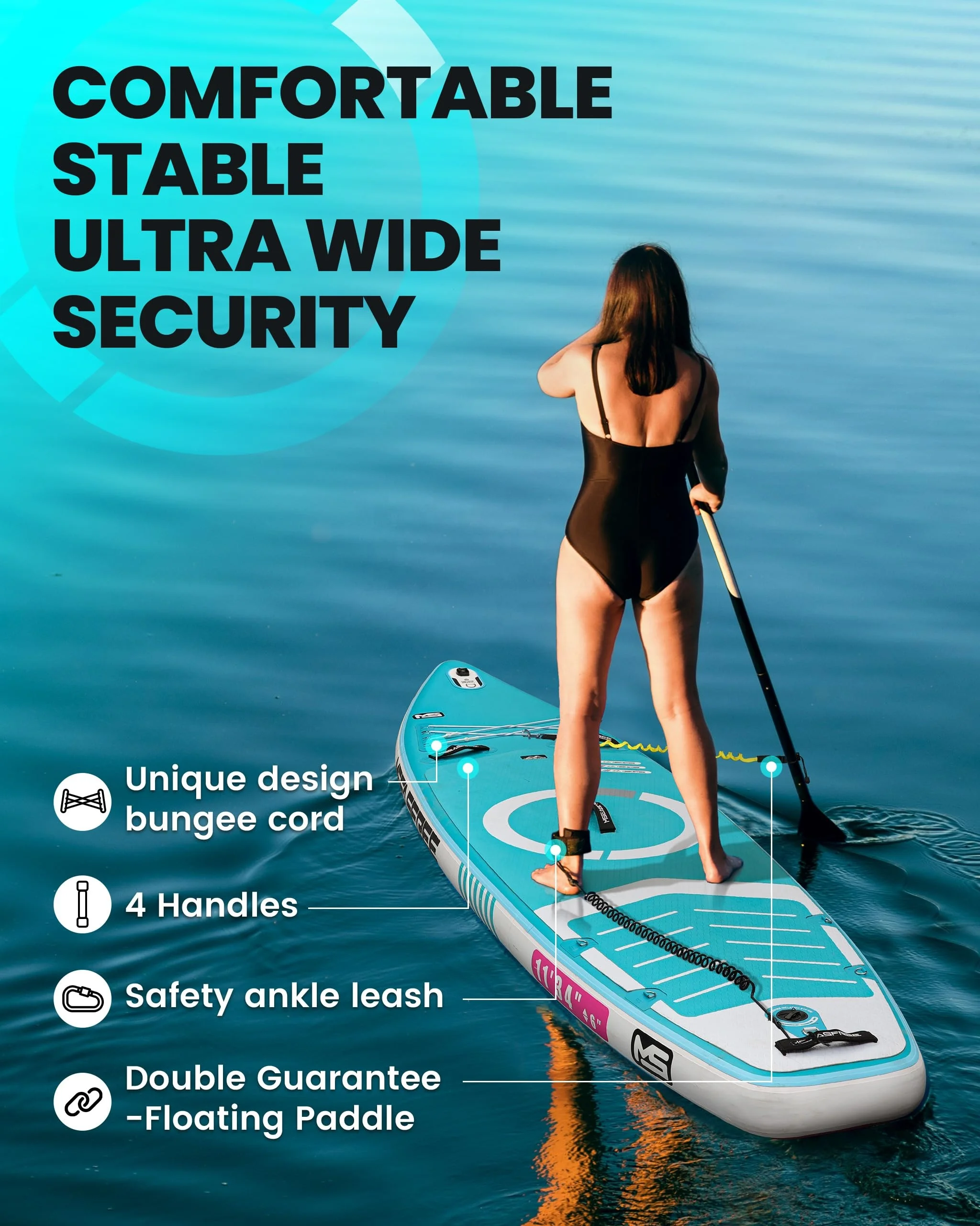 11' Blue Sap Inflatable Stand Up Paddle Board Factory Direct Sale Stand Up Paddleboard For Adults & Youth