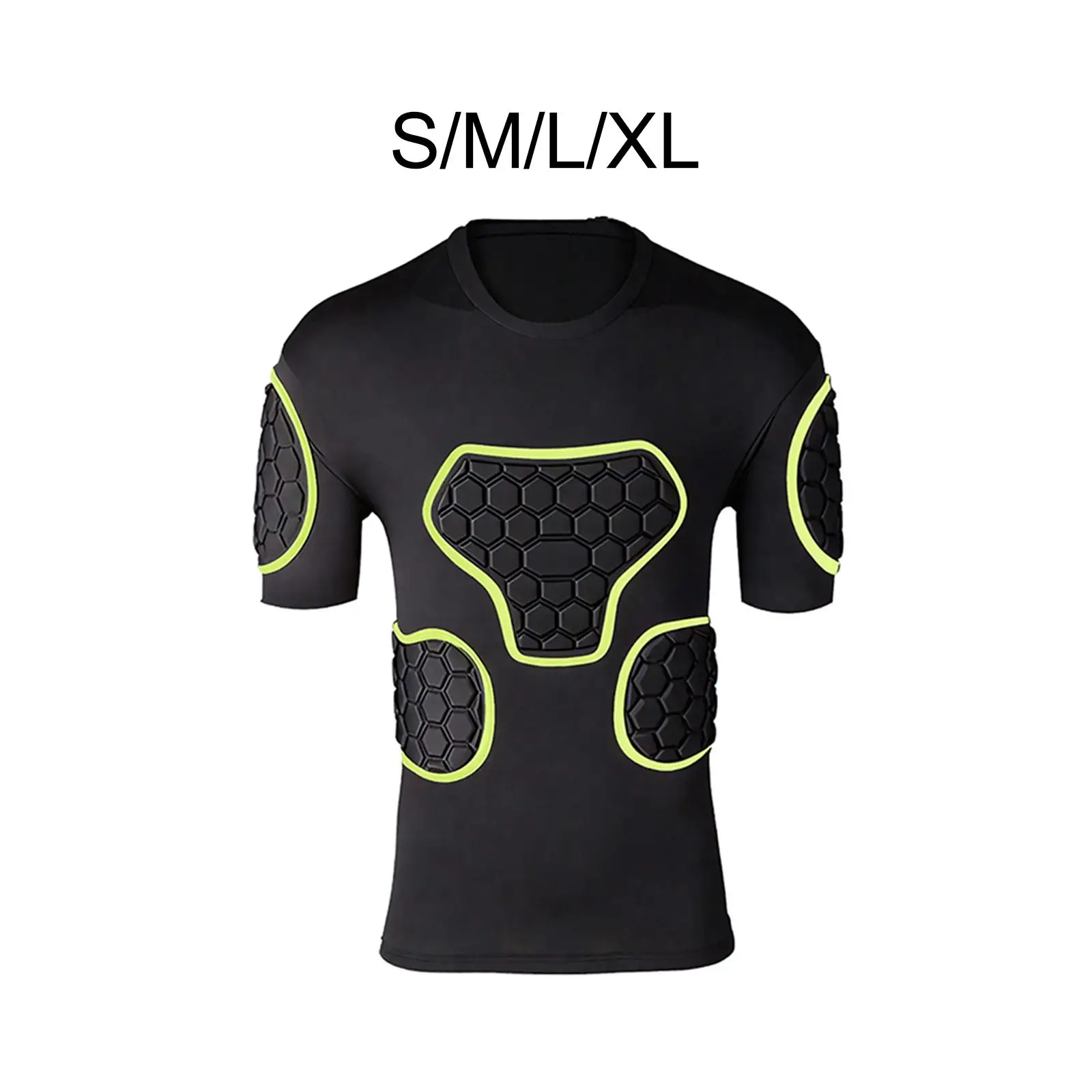 

Foam Padded Goalkeeper Shirt Jersey for Contact Sports Comfortable Ergonomic Fit Enhanced Spleen Protection Rib Protector