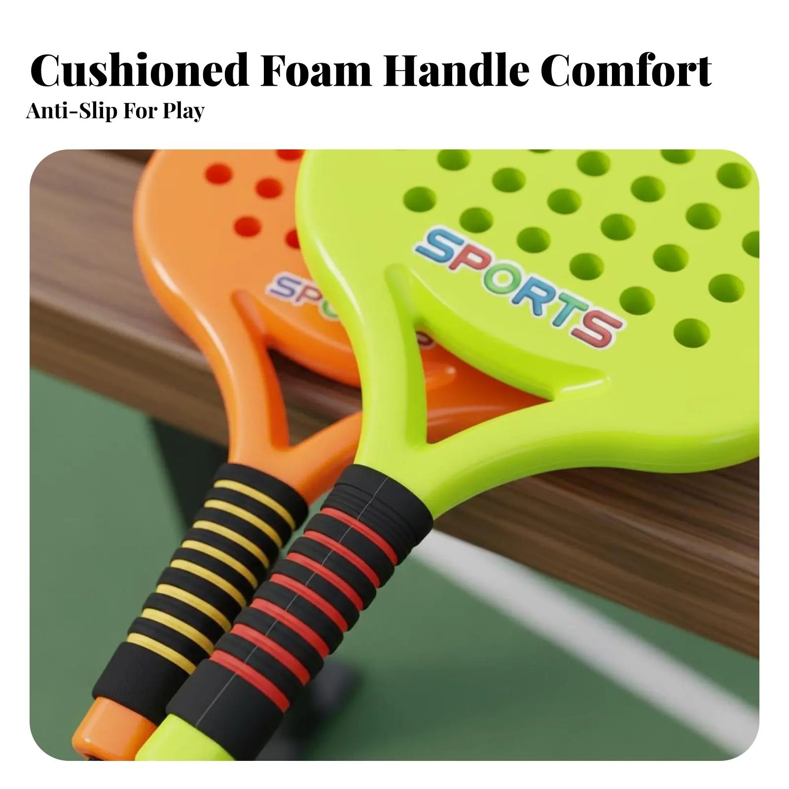

Kids Pickleball Set Shock-Absorbing Kids Racket Set Children's Paddle Game Designed for Beginners Children's Racket Toy Portable