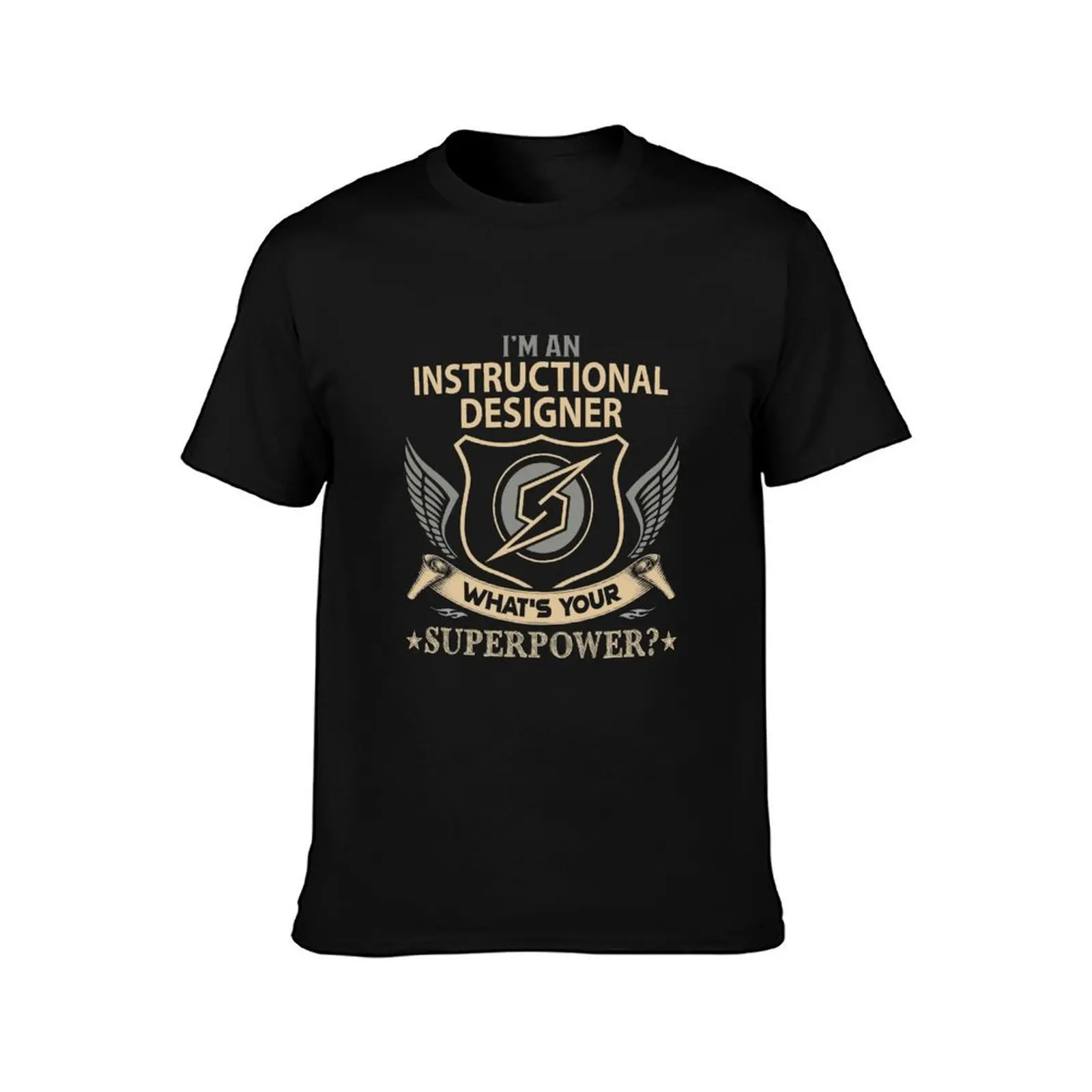 Instructional Designer T Shirt - Superpower Job Gift Item Tee T-Shirt Running Gym Short Sleeve Sports Tee