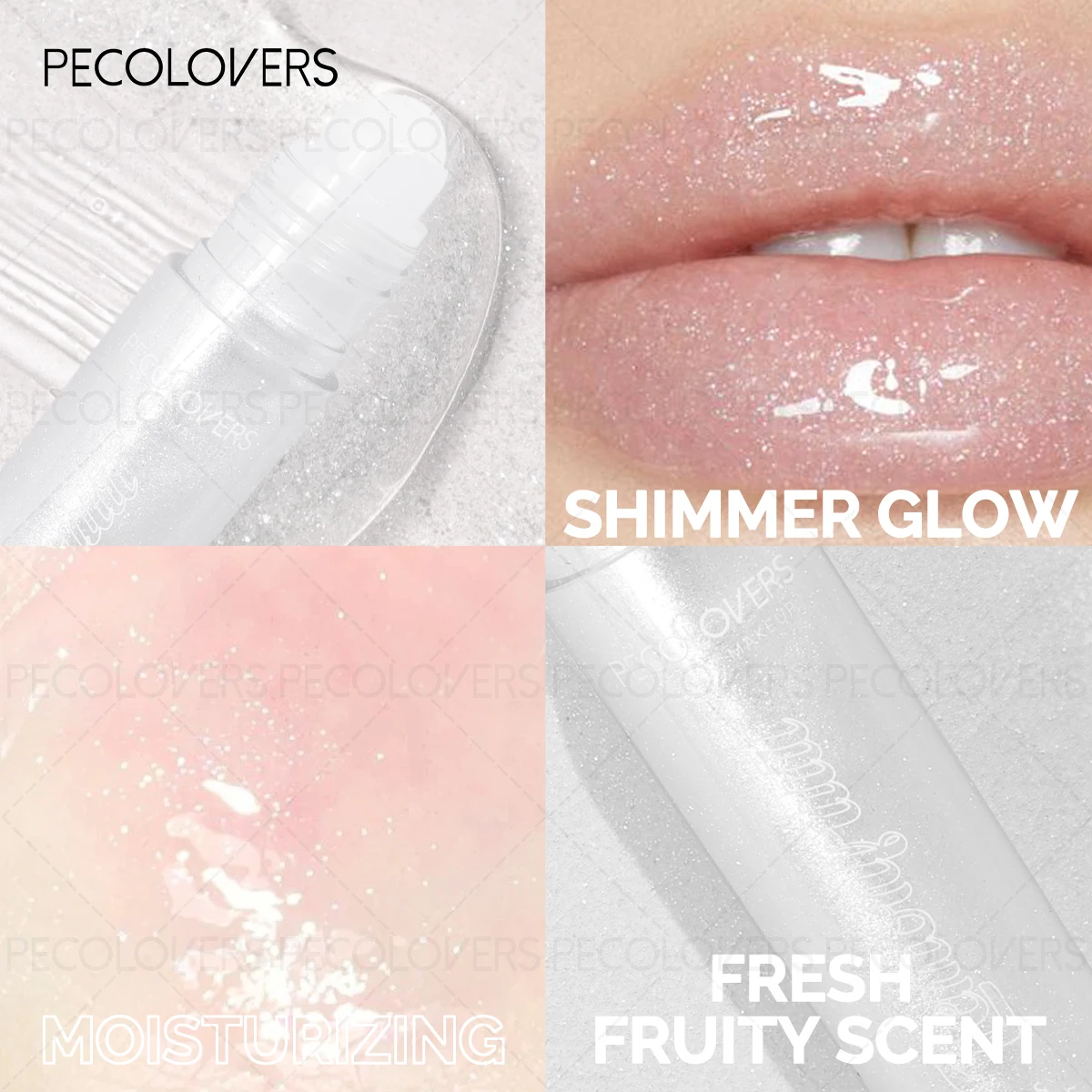 Bálsamo labial Roll-on de frutas, maquillaje hidratante nacarado, uva transparente, aceite labial de larga duración, cosméticos brillantes, 1 ud.